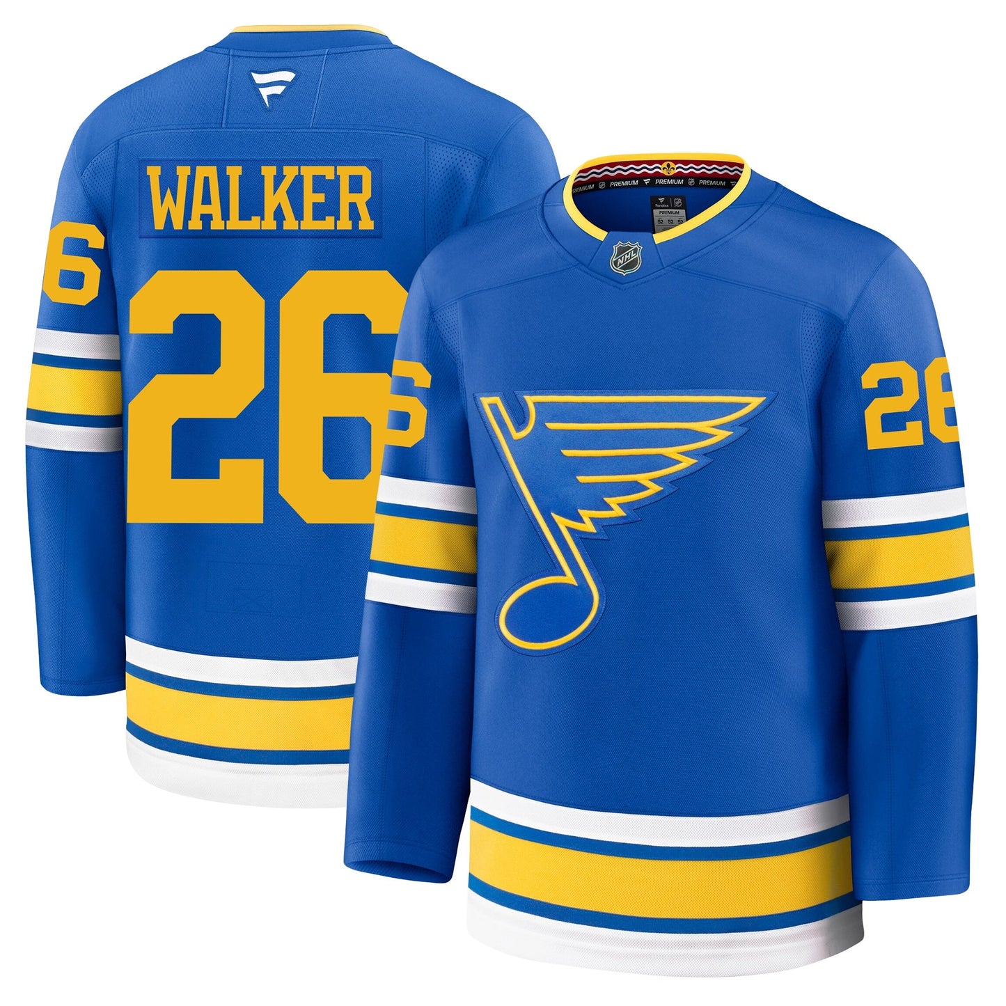 Nathan Walker St Louis Blues Fanatics Home Premium Jersey