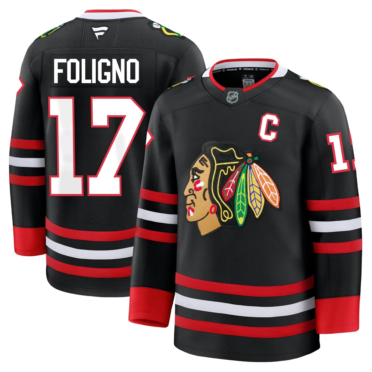 Nick Foligno Chicago Blackhawks Fanatics Alternate Premium Jersey