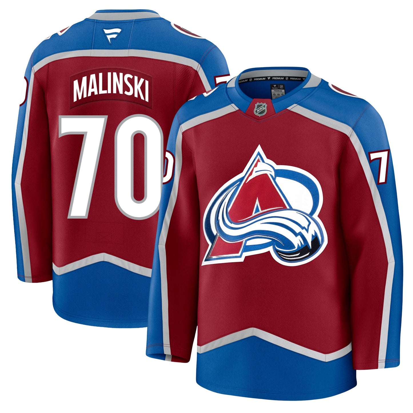Sam Malinski Colorado Avalanche Fanatics Premium Home Jersey