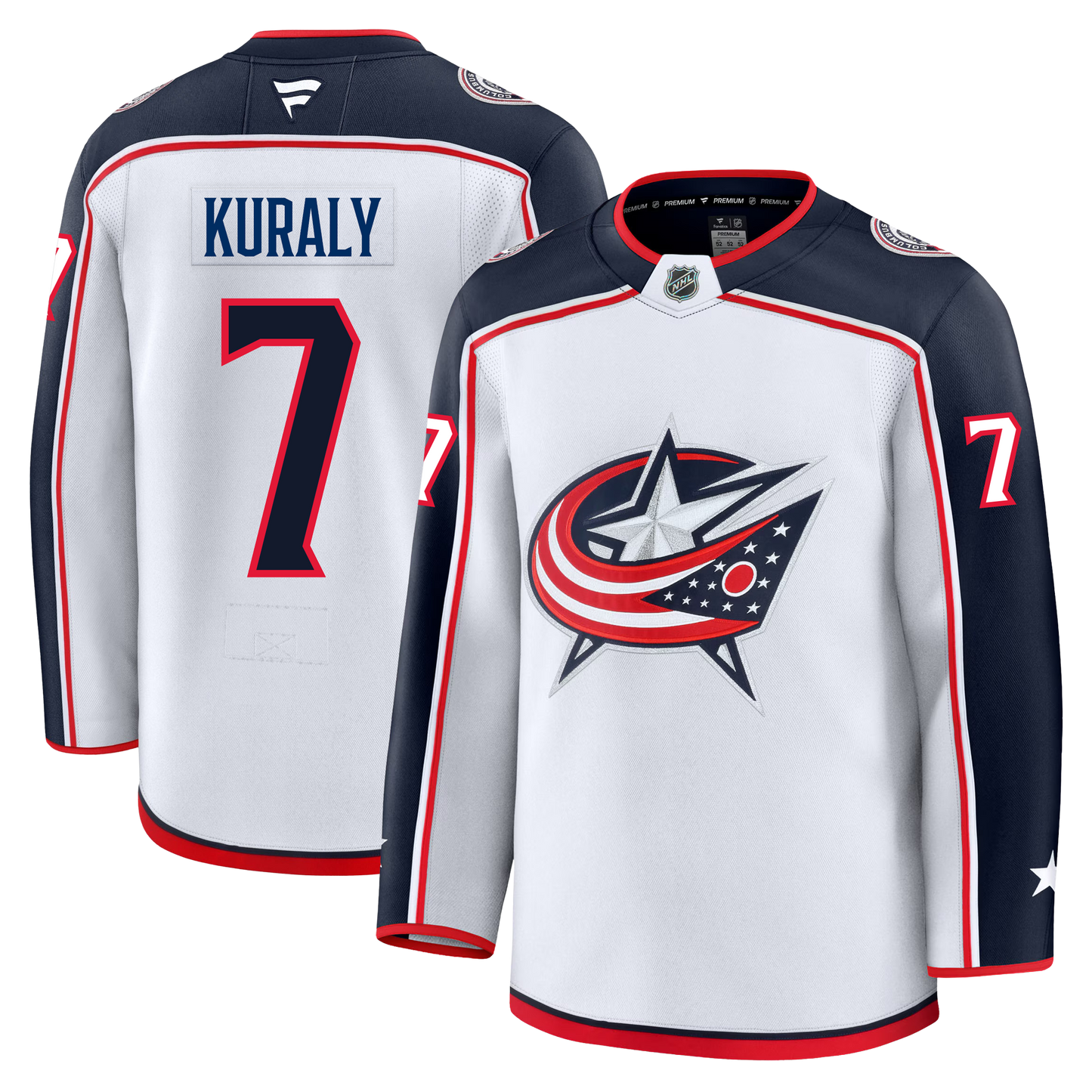 Sean Kuraly Columbus Blue Jackets Fanatics Premium Away Jersey