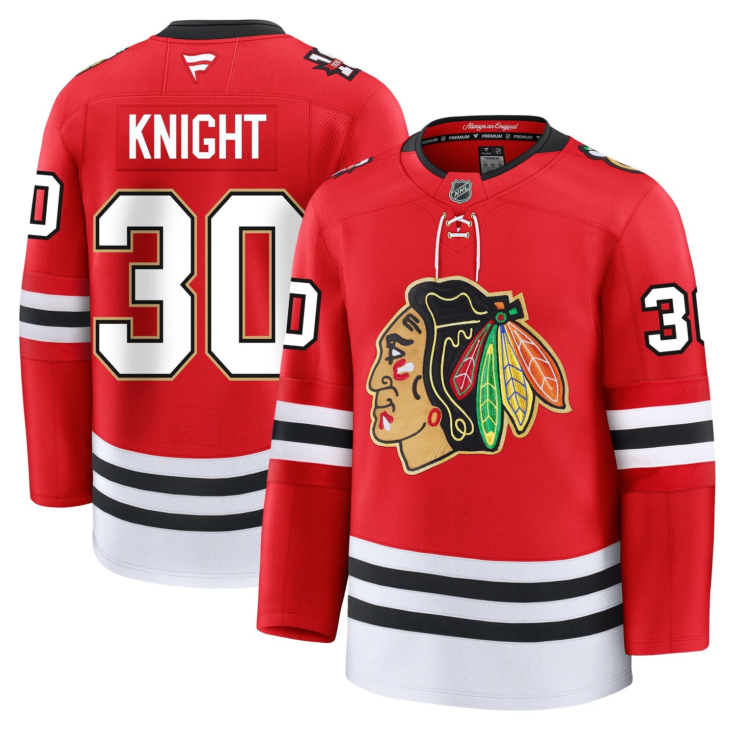 Spencer Knight Chicago Blackhawks Fanatics Centennial Premium Jersey
