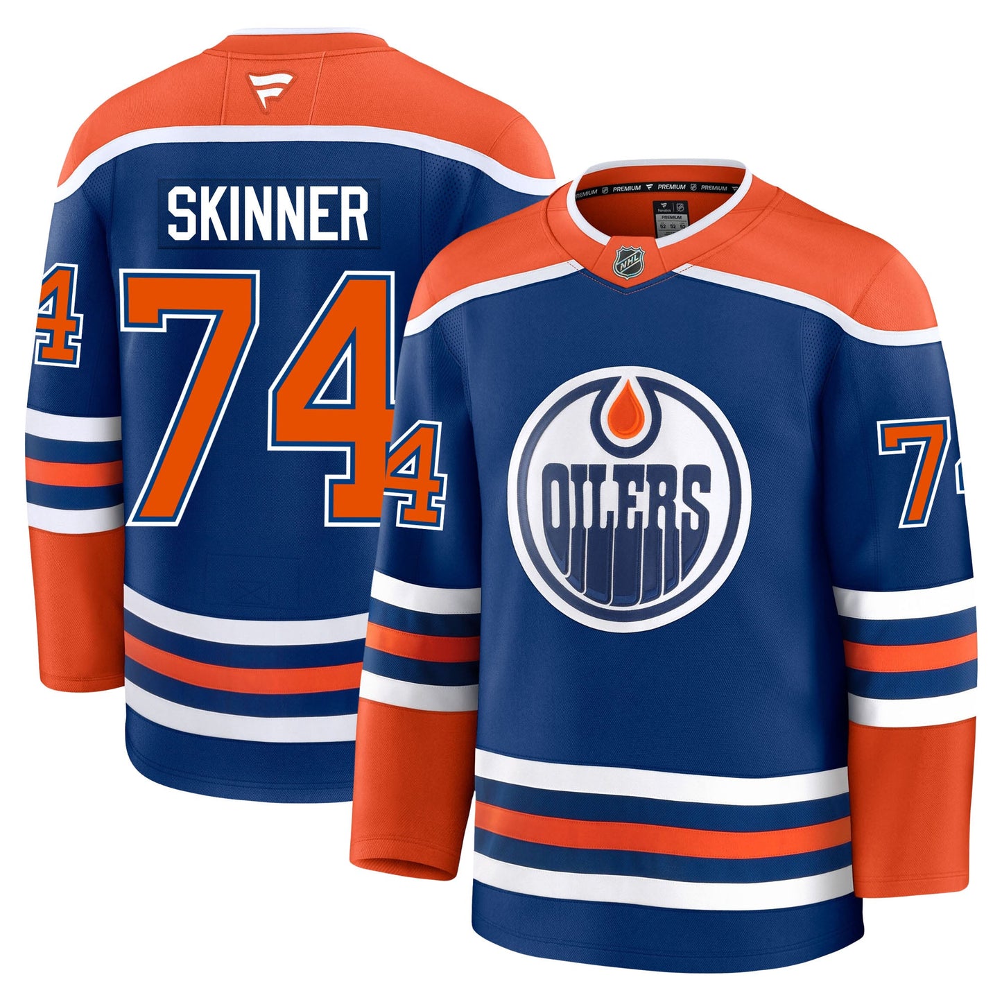 Stuart Skinner Edmonton Oilers Fanatics Premium Home Jersey