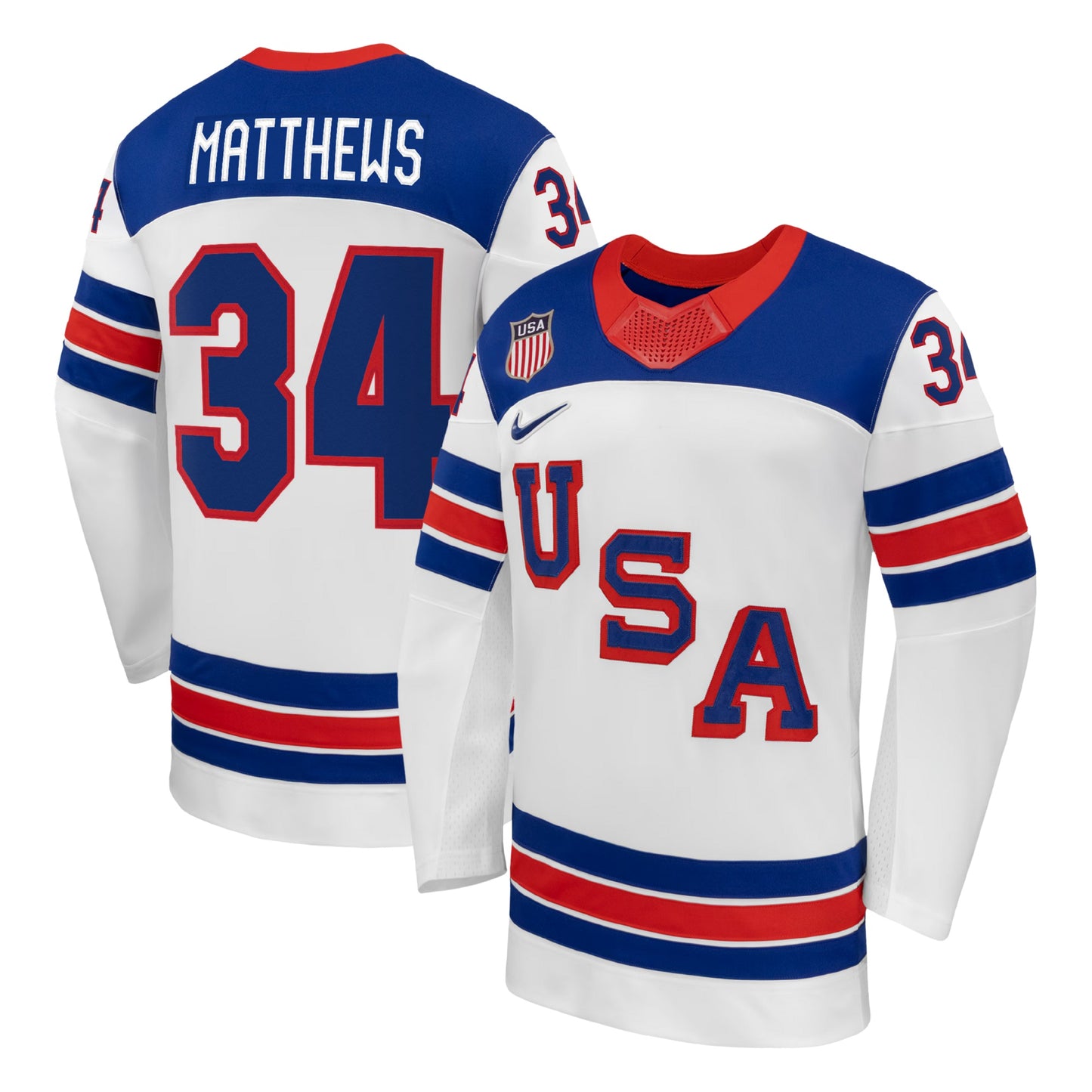 Auston Matthews Team USA 2026 Nike Away Replica Jersey