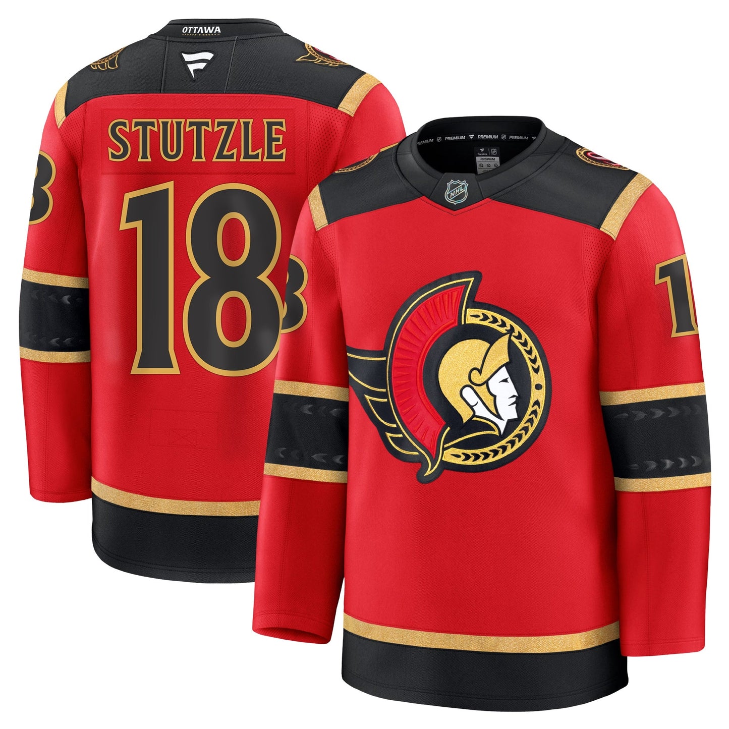 Tim Stutzle Ottawa Senators Fanatics Alternate Premium Jersey