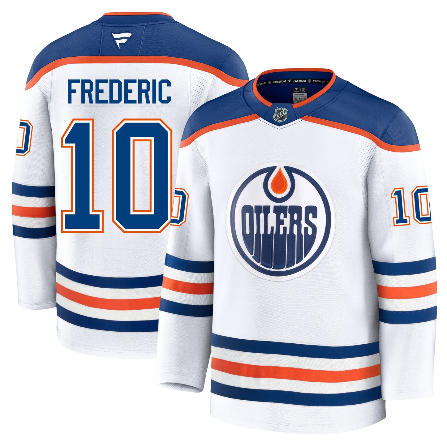 Trent Frederic Edmonton Oilers Fanatics Premium Away Jersey