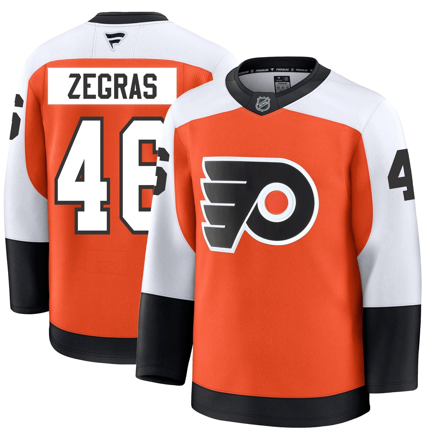 Trevor Zegras Philadelphia Flyers Fanatics Premium Home Jersey