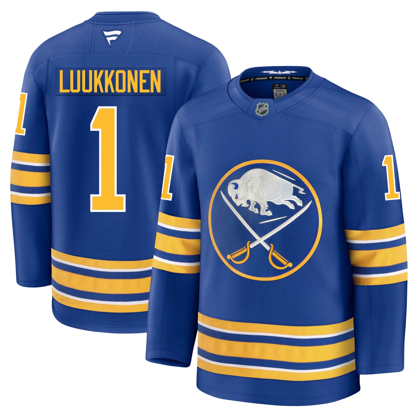 Ukko Pekka Luukkonen Buffalo Sabres Fanatics Premium Home Jersey