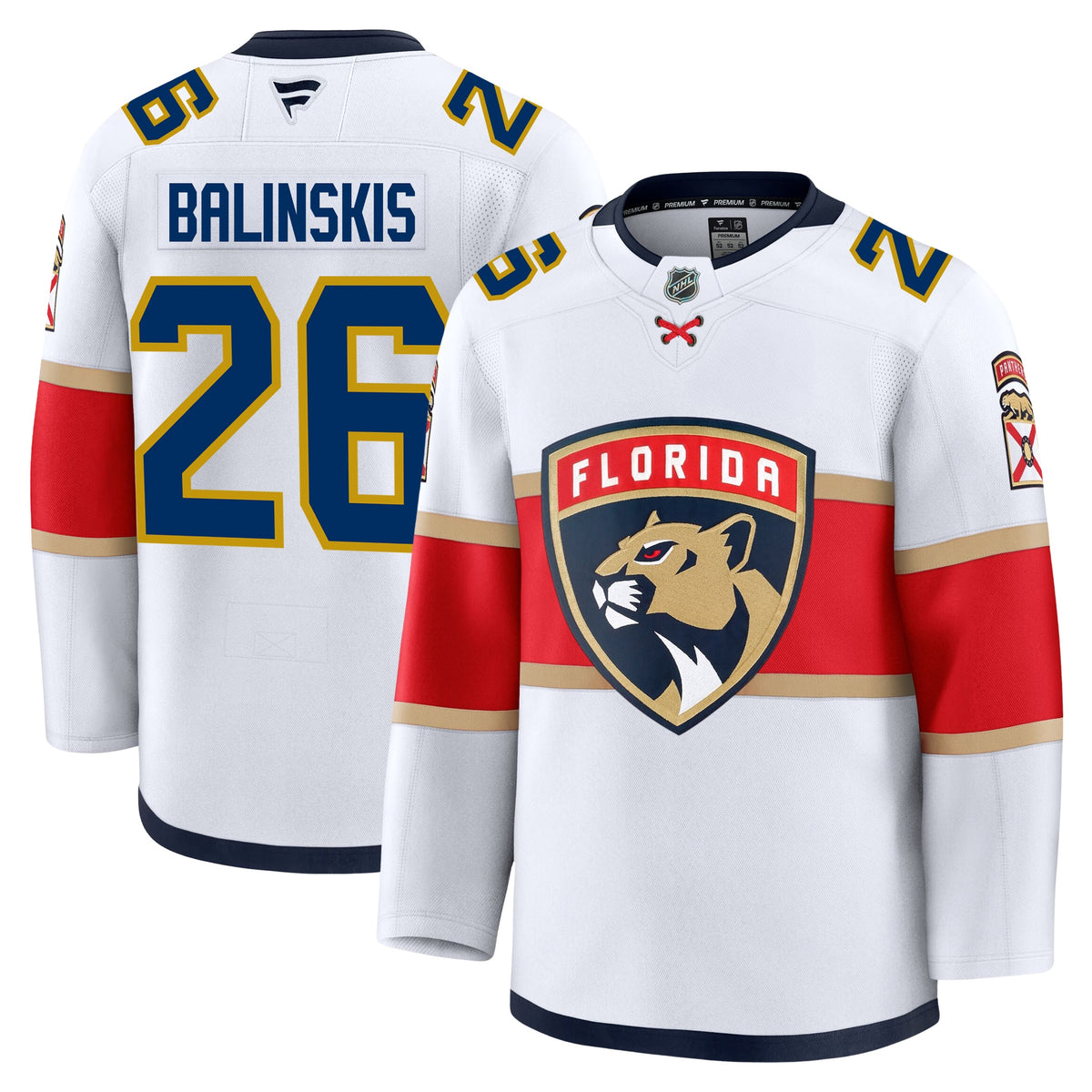 Uvis Balinskis Florida Panthers Fanatics Premium Away Jersey