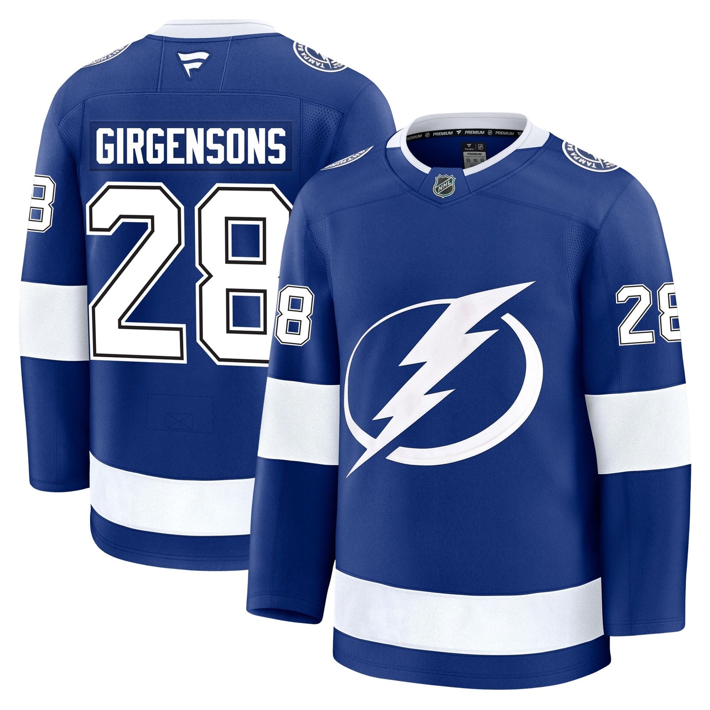 Zemgus Girgensons Tampa Bay Lightning Fanatics Premium Home Jersey