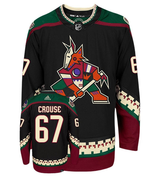 Lawson Crouse Arizona Coyotes Adidas Primegreen Authentic Home NHL Hockey Jersey - Front/Back View