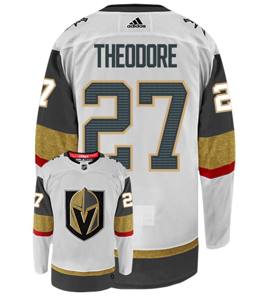 Vegas Golden Knights Authentic Away White Theodore #27 Jersey