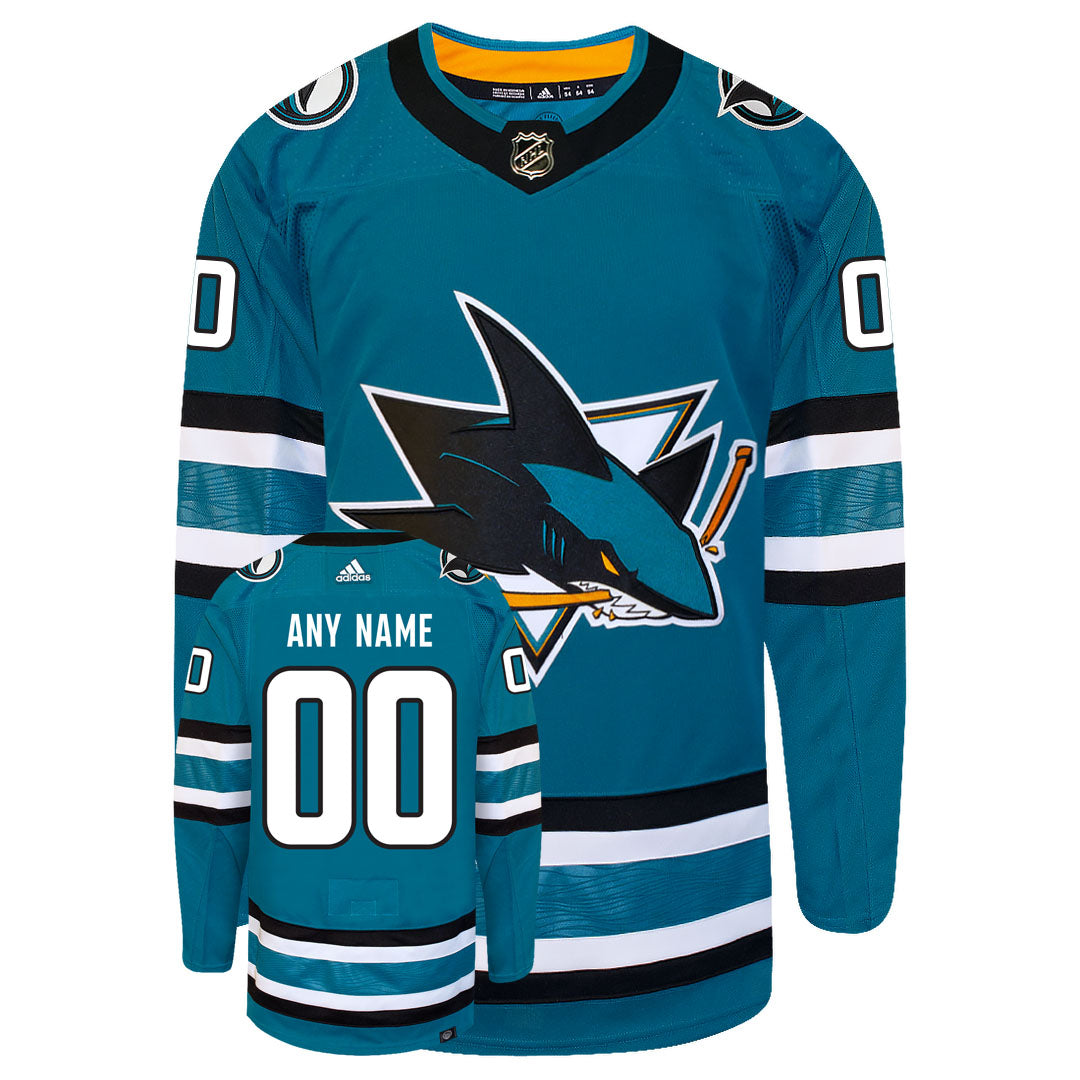 Customizable San Jose Sharks 2022 Adidas Primegreen Authentic NHL Home Jersey