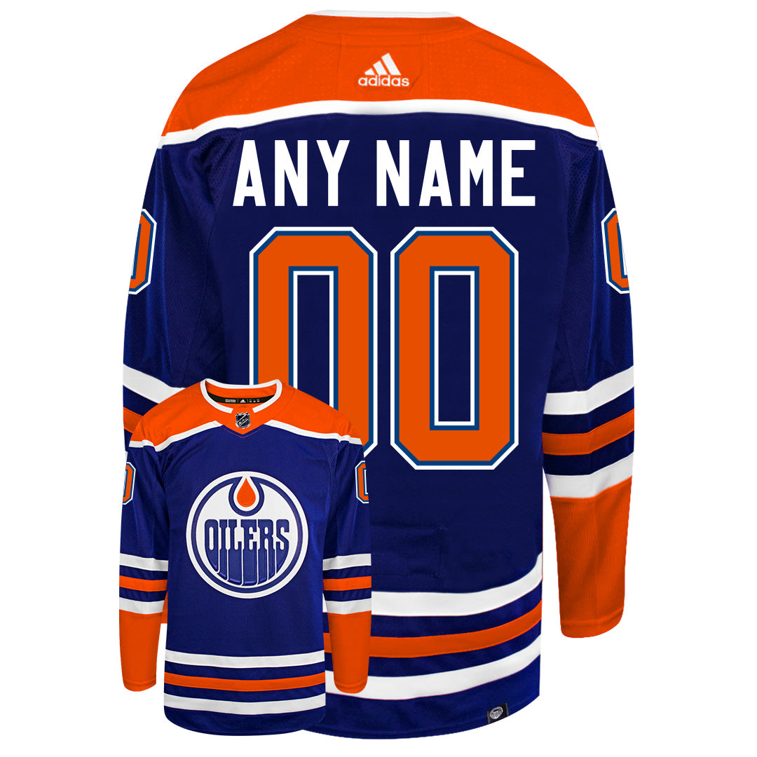 Customizable Edmonton Oilers 2022 Adidas Primegreen Authentic NHL Home Jersey