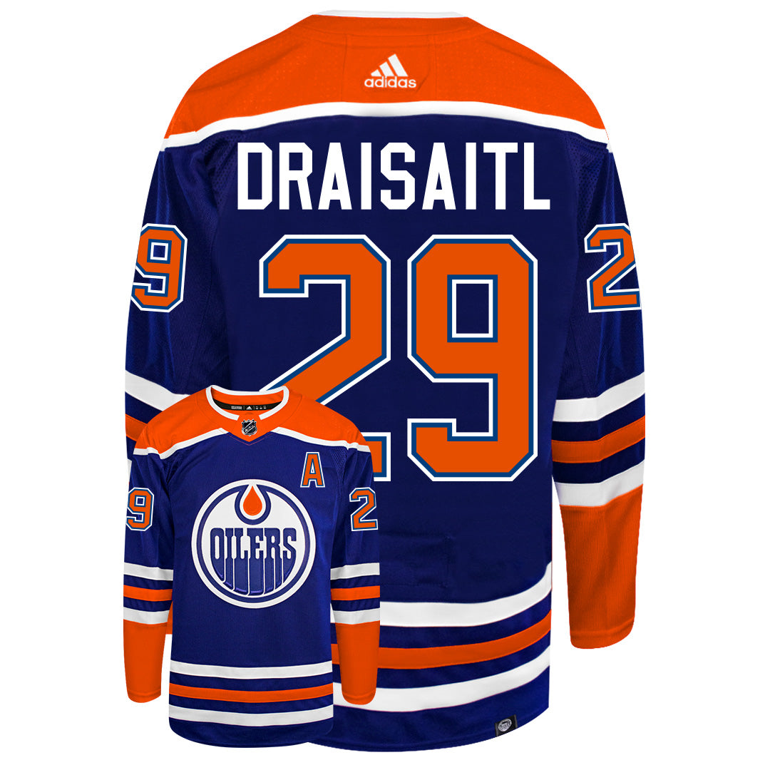 Leon Draisaitl Navy Edmonton Oilers Autographed 2022-23 Reverse Retro  adidas Authentic Jersey