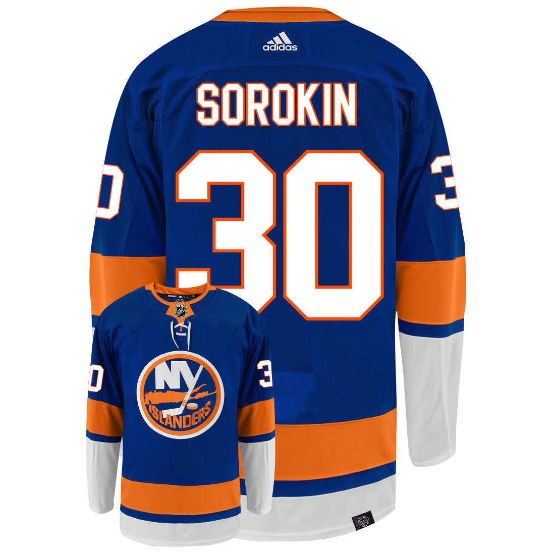 Ilya Sorokin New York Islanders Autographed Blue Adidas Authentic Jersey