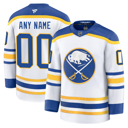 PRE-ORDER ONLY Customizable Buffalo Sabres 2024 Fanatics Premium Official, AWAY & THIRD ALTERNATE NHL Jersey