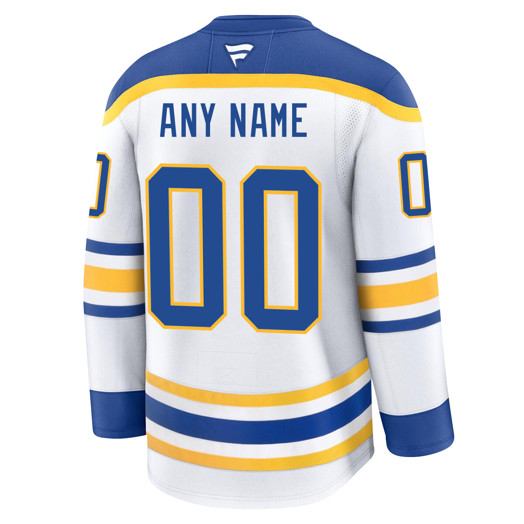 PRE-ORDER ONLY Customizable Buffalo Sabres 2024 Fanatics Premium Official, AWAY & THIRD ALTERNATE NHL Jersey