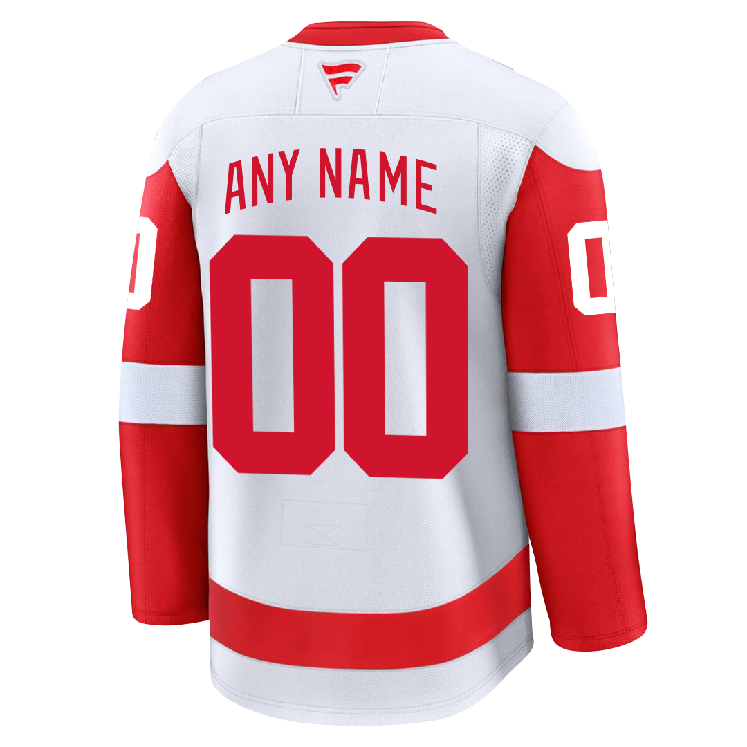 PRE-ORDER ONLY Customizable Detroit Red Wings 2024 Fanatics Premium Official NHL AWAY Jersey