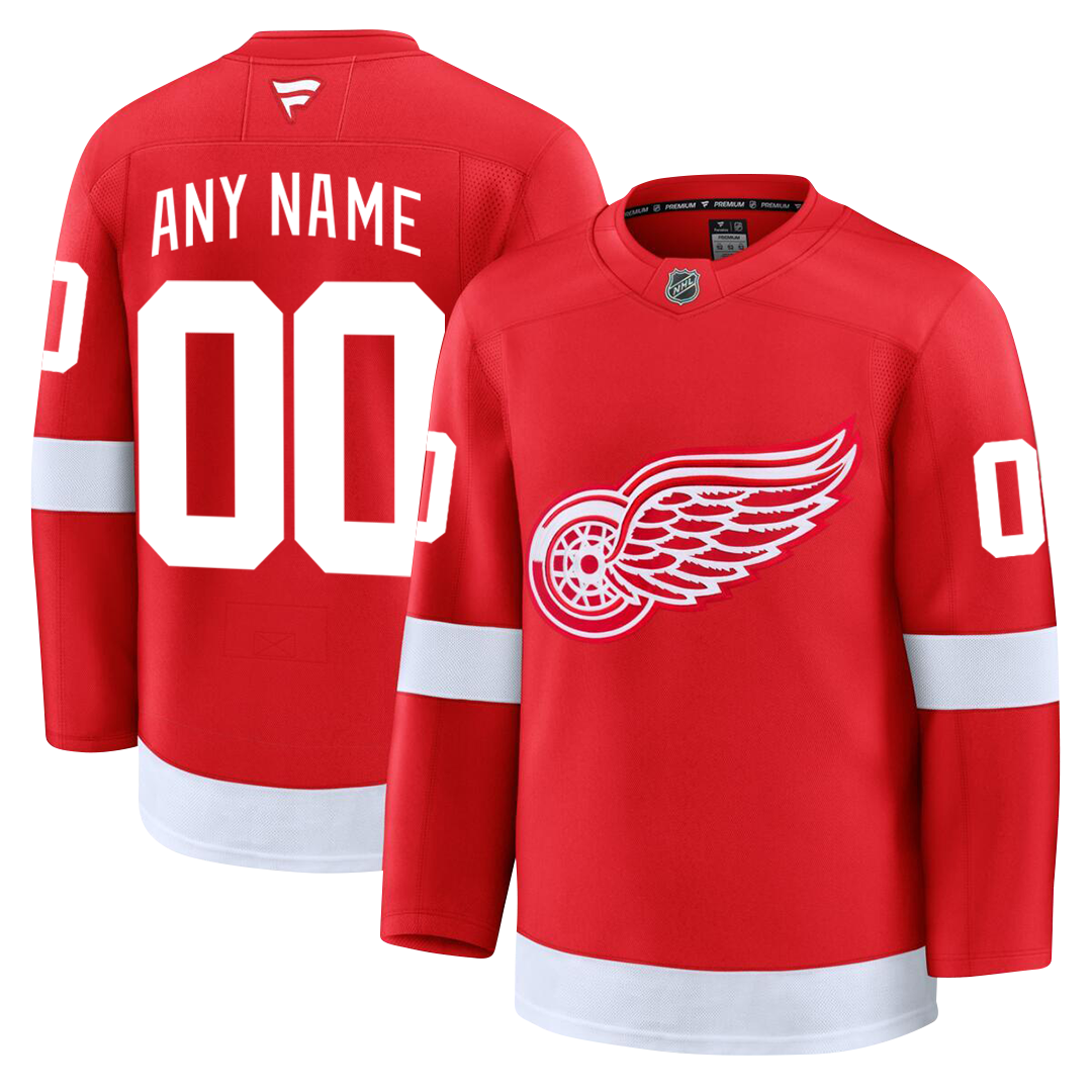 Customizable Detroit Red Wings 2024 Fanatics Premium Official NHL HOME Jersey