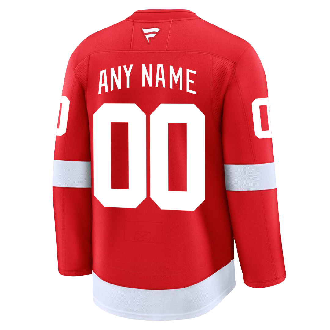 Customizable Detroit Red Wings 2024 Fanatics Premium Official NHL HOME Jersey