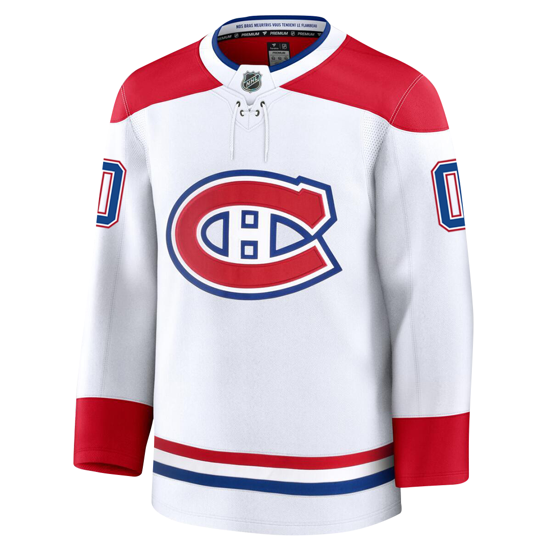 Customizable Montreal Canadiens 2024 Fanatics Premium Official NHL AWAY Jersey