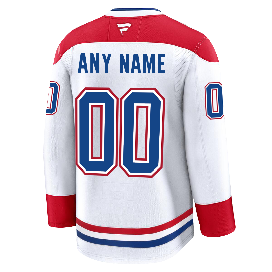 Customizable Montreal Canadiens 2024 Fanatics Premium Official NHL AWAY Jersey
