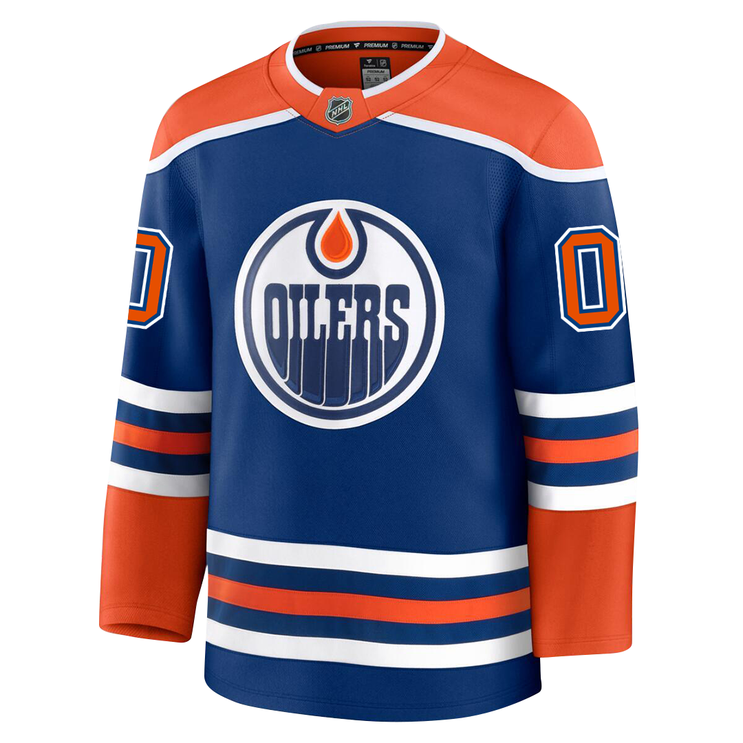 PRE-ORDER ONLY Customizable Edmonton Oilers 2024 Fanatics Premium Official NHL Jersey