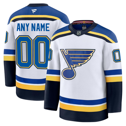 Customizable St. Louis Blues 2024 Fanatics Premium Official NHL AWAY Jersey