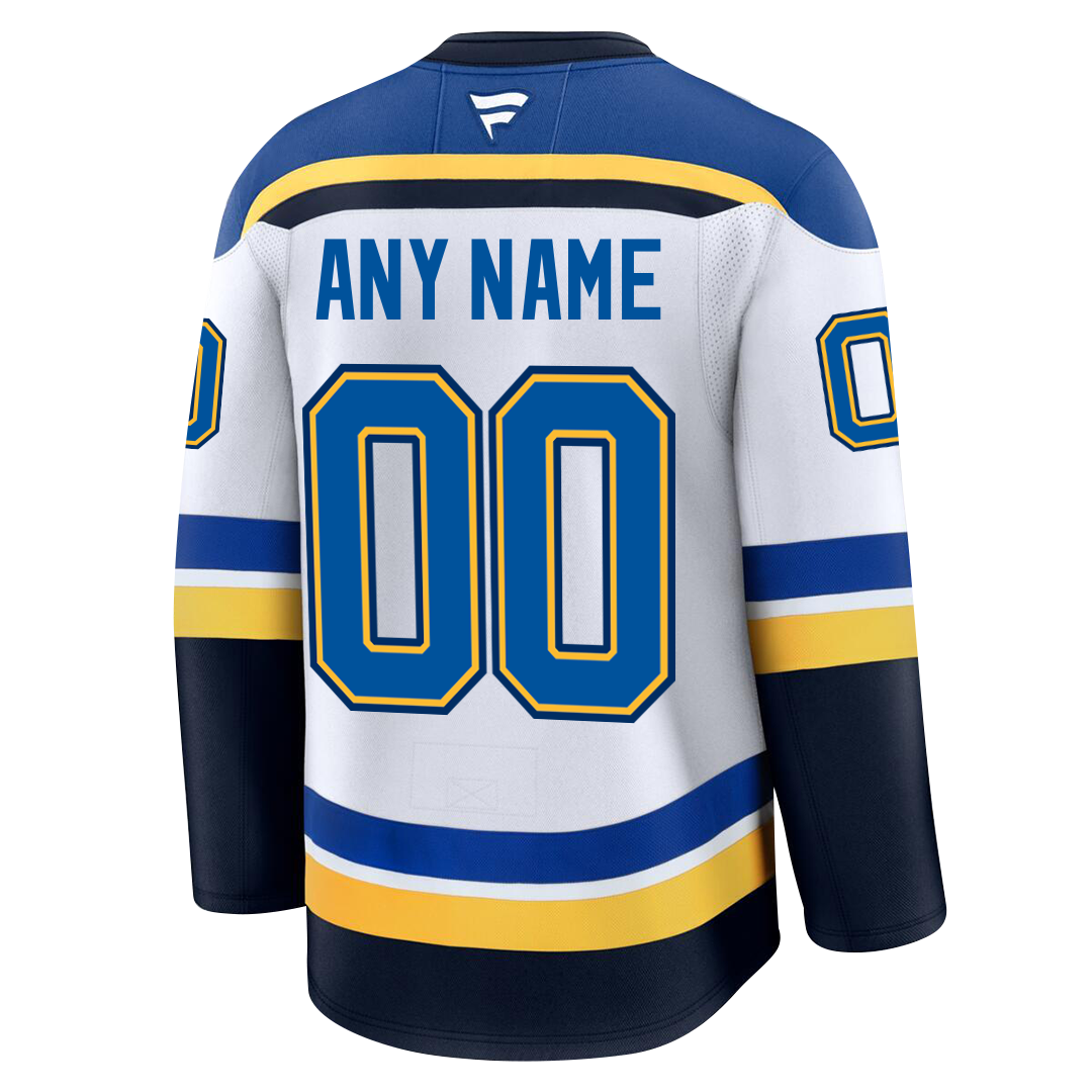 Customizable St. Louis Blues 2024 Fanatics Premium Official NHL AWAY Jersey