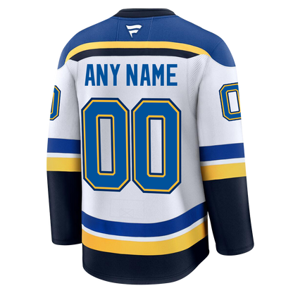 Customizable St. Louis Blues 2024 Fanatics Premium Official NHL AWAY Jersey