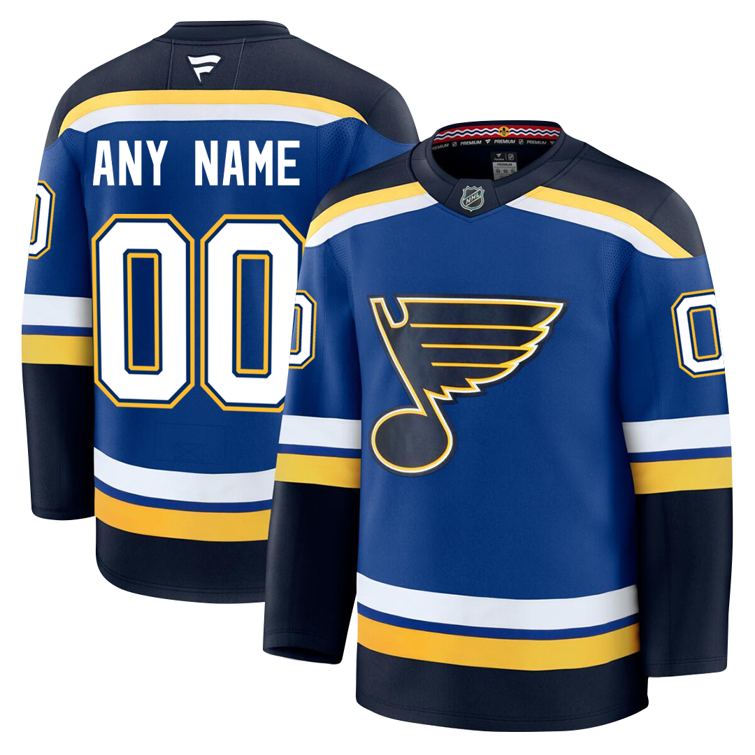 PRE-ORDER ONLY Customizable St. Louis Blues 2024 Fanatics Premium Official NHL Jersey