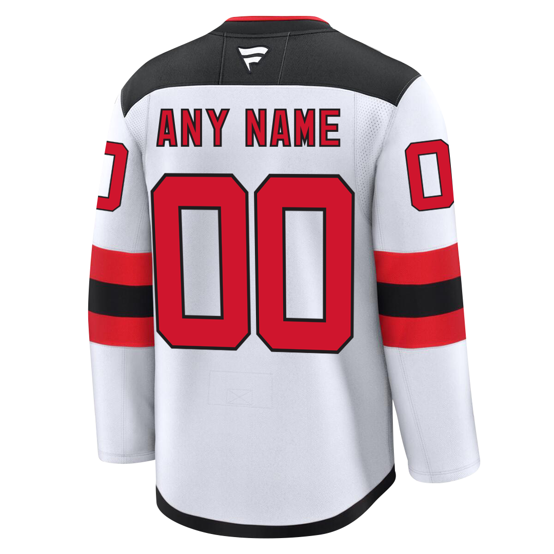 PRE-ORDER ONLY Customizable New Jersey Devils 2024 Fanatics Premium Official NHL AWAY & THIRD ALTERNATE Jersey