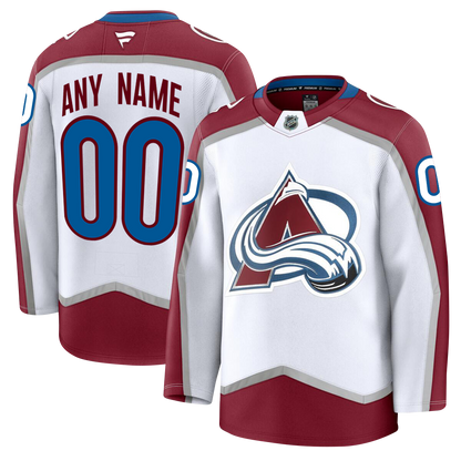 PRE-ORDER ONLY Customizable Colorado Avalanche 2024 Fanatics Premium Official AWAY & THIRD ALTERNATE NHL Jersey