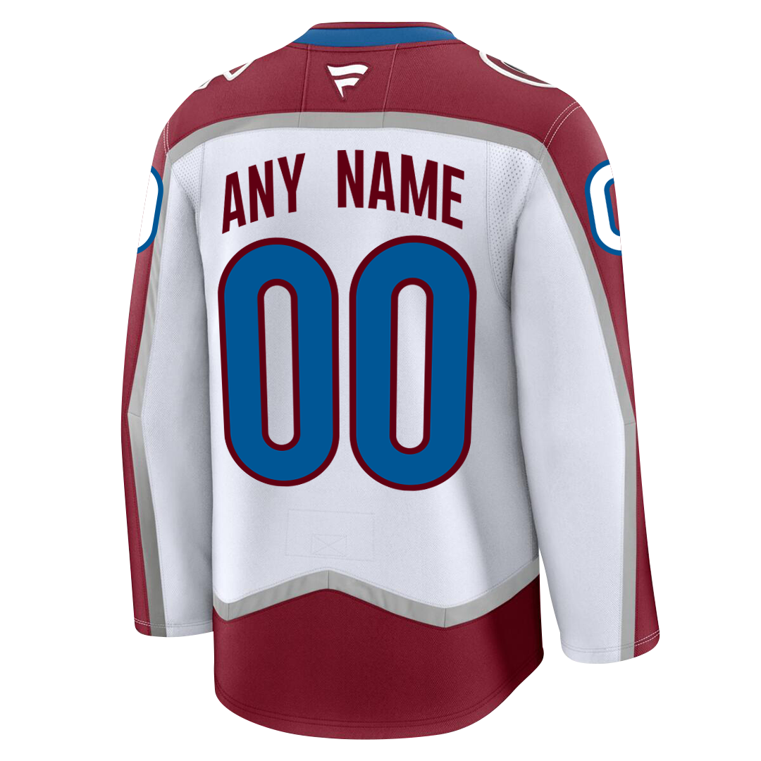 PRE-ORDER ONLY Customizable Colorado Avalanche 2024 Fanatics Premium Official AWAY & THIRD ALTERNATE NHL Jersey