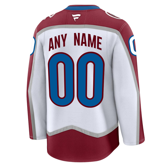 PRE-ORDER ONLY Customizable Colorado Avalanche 2024 Fanatics Premium Official AWAY & THIRD ALTERNATE NHL Jersey