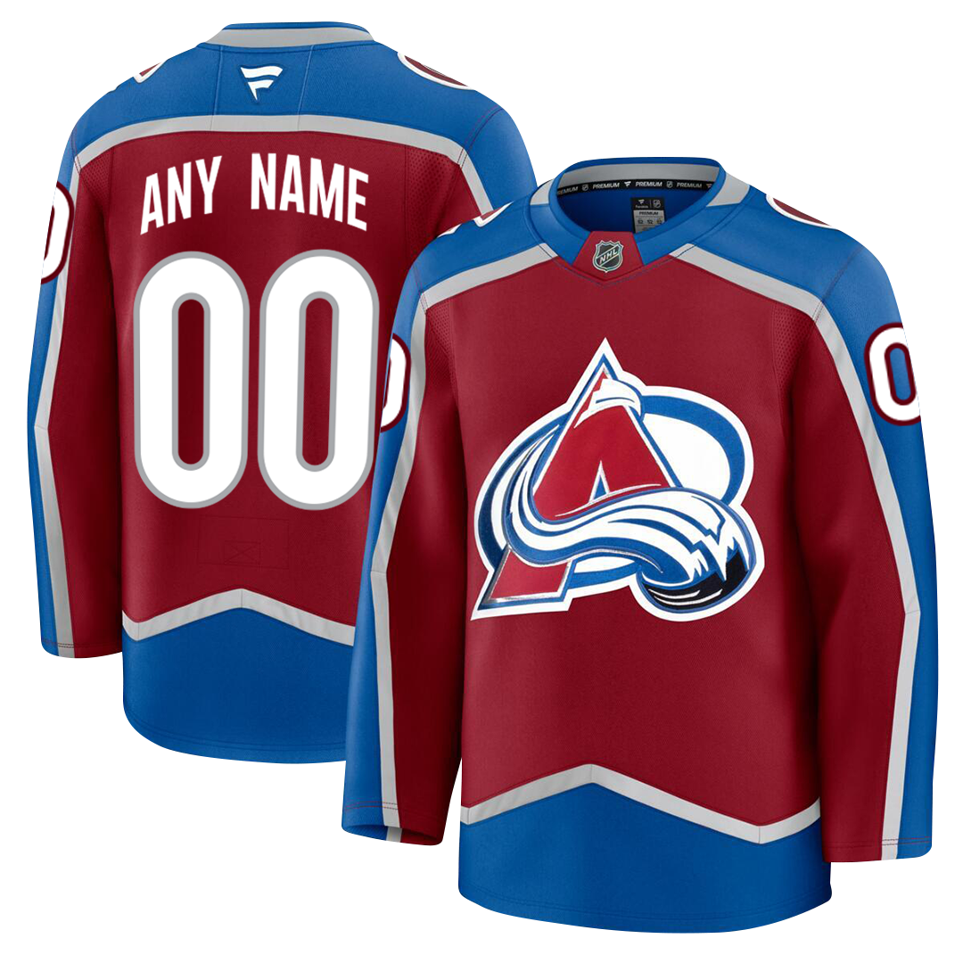 Customizable Colorado Avalanche 2024 Fanatics Premium Official HOME NH CoolHockey