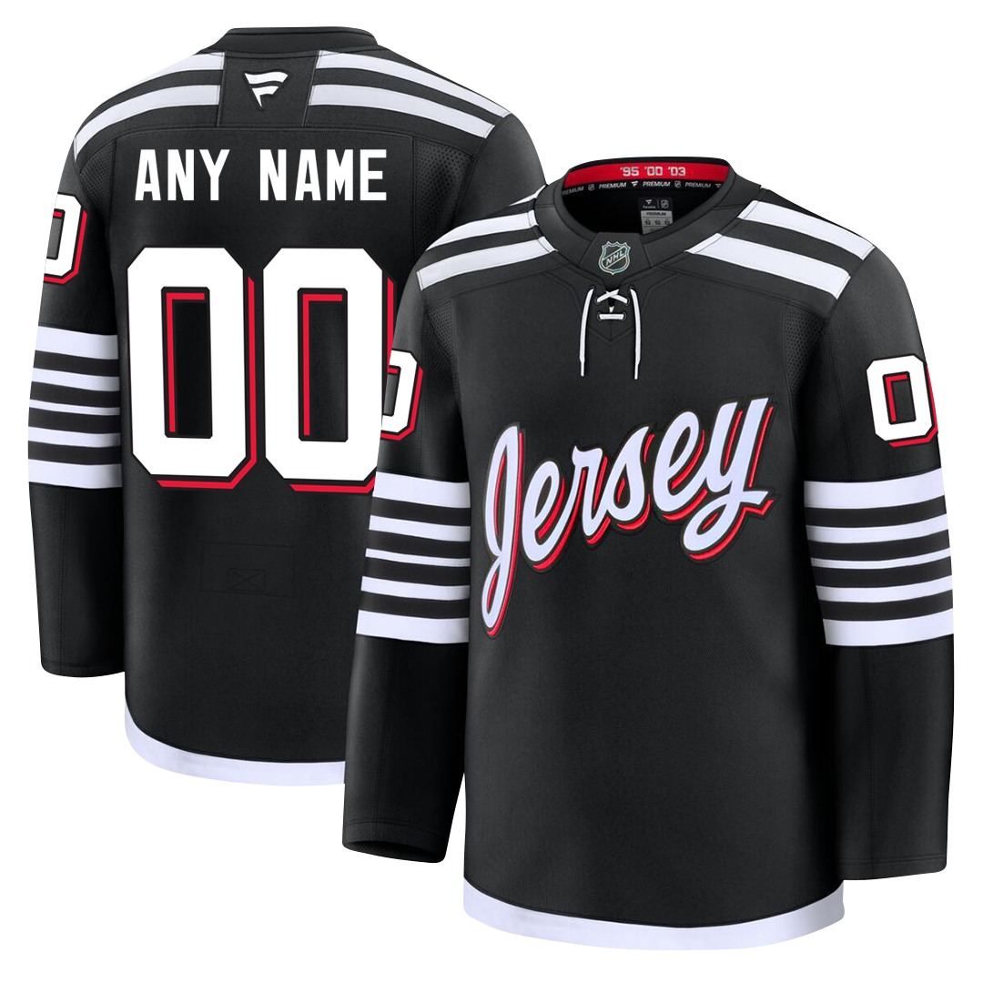 PRE-ORDER ONLY Customizable New Jersey Devils 2024 Fanatics Premium Official NHL AWAY & THIRD ALTERNATE Jersey