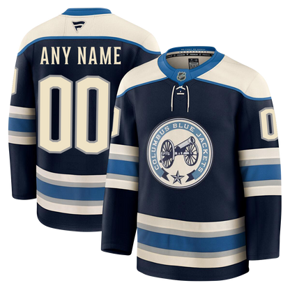 Customizable Columbus Blue Jackets 2024 Fanatics Premium Official THIRD ALTERNATE NHL Jersey