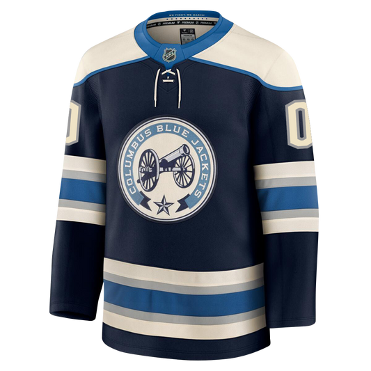 Customizable Columbus Blue Jackets 2024 Fanatics Premium Official THIRD ALTERNATE NHL Jersey