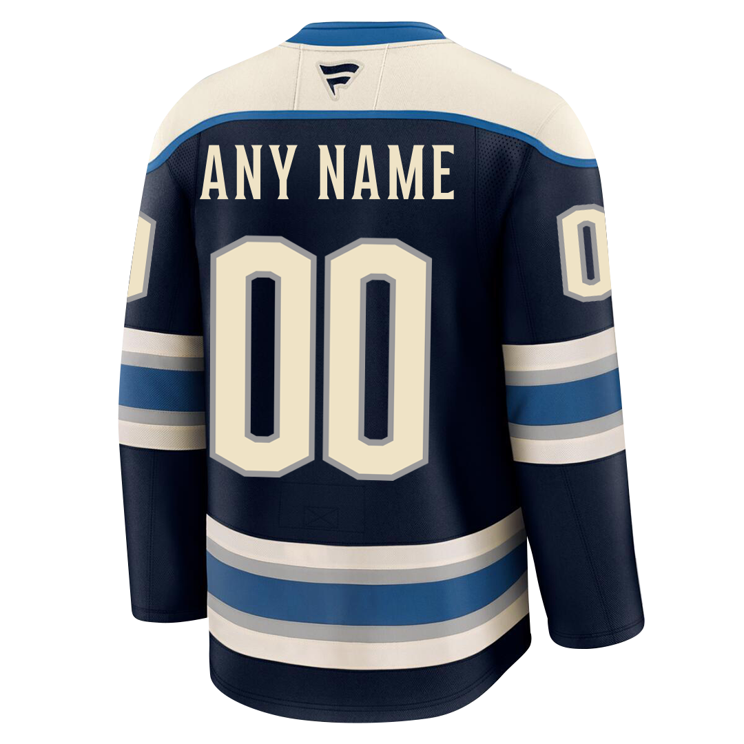 Customizable Columbus Blue Jackets 2024 Fanatics Premium Official THIRD ALTERNATE NHL Jersey