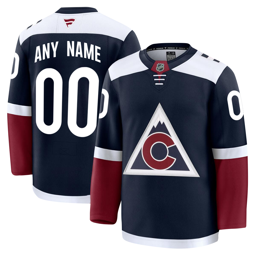 PRE-ORDER ONLY Customizable Colorado Avalanche 2024 Fanatics Premium Official AWAY & THIRD ALTERNATE NHL Jersey