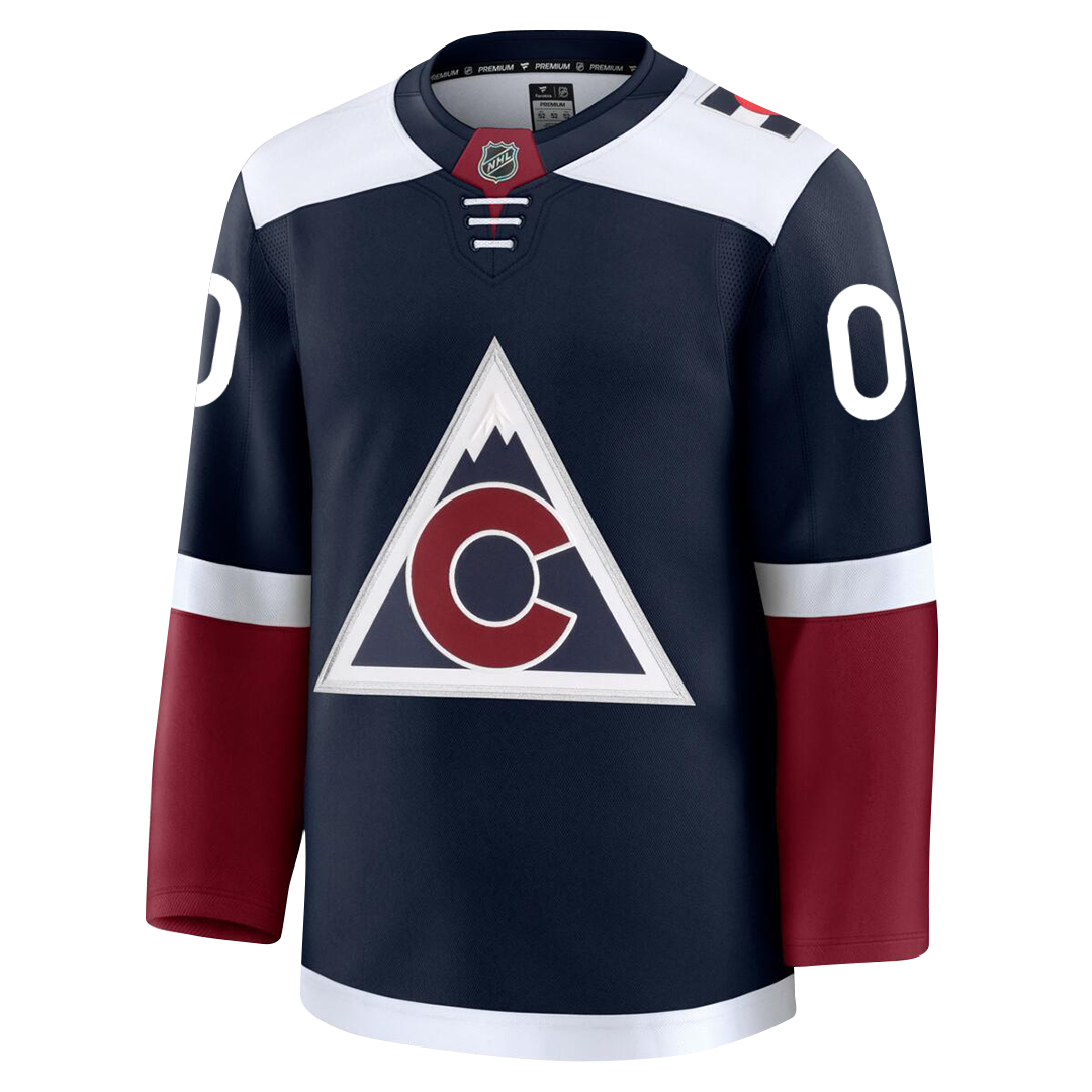 PRE-ORDER ONLY Customizable Colorado Avalanche 2024 Fanatics Premium Official AWAY & THIRD ALTERNATE NHL Jersey