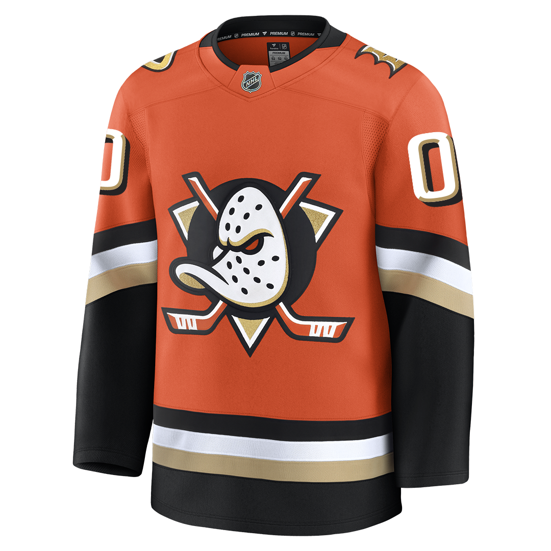 Customizable Anaheim Ducks 2024 Fanatics Premium Official NHL HOME Jer CoolHockey