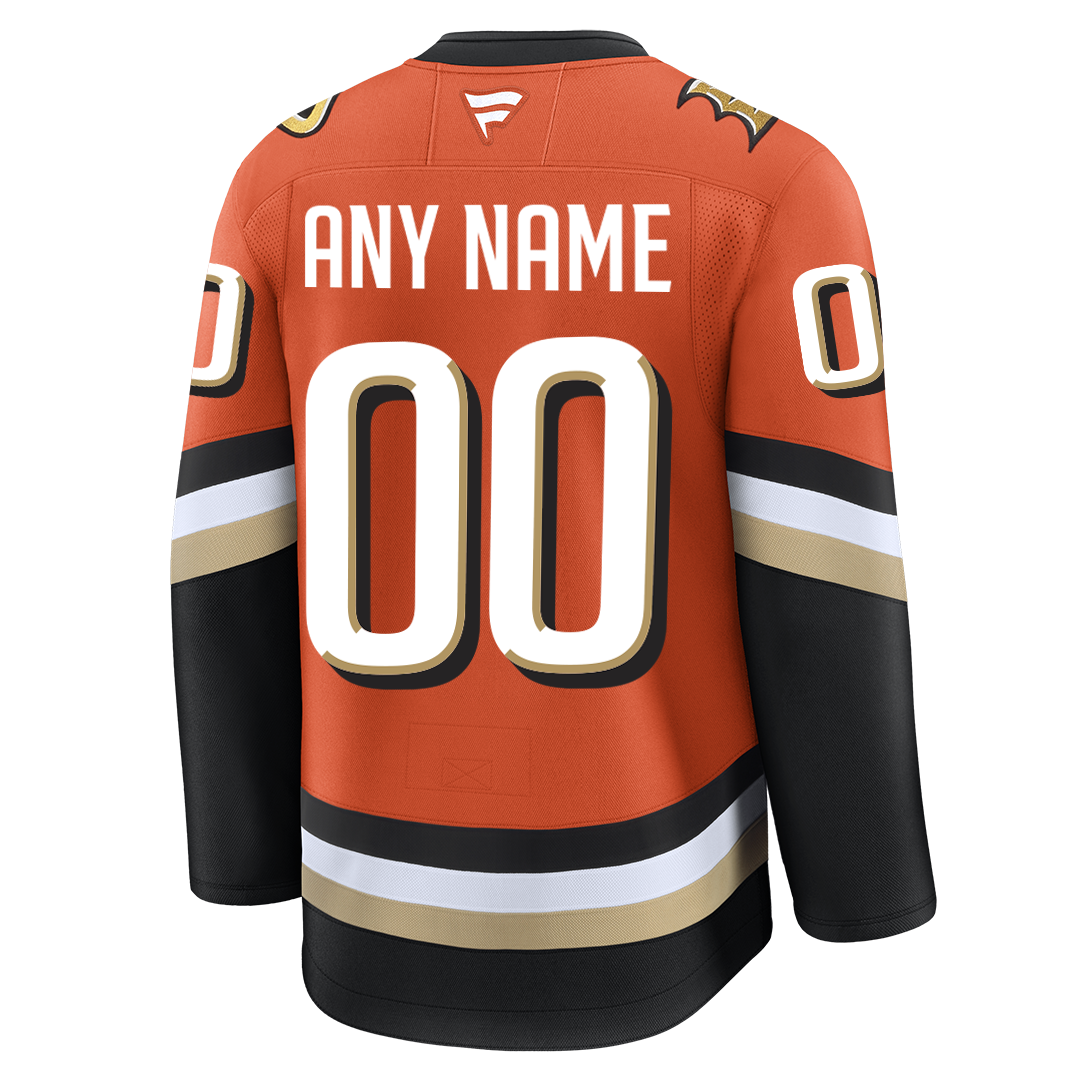 ducks gear Customizable Anaheim Ducks 2024 Fanatics Premium Official NHL HOME Jersey