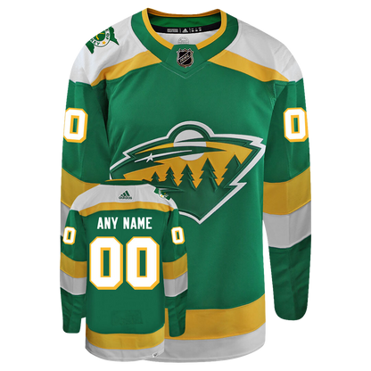 Customizable Minnesota Wild 2023 Third/ Alternate Adidas Primegreen Jersey