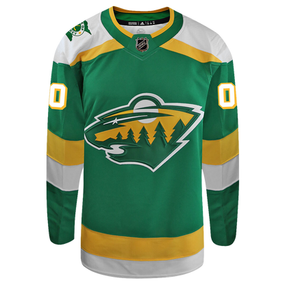 Customizable Minnesota Wild 2023 Third Alternate Adidas Primegreen Je CoolHockey