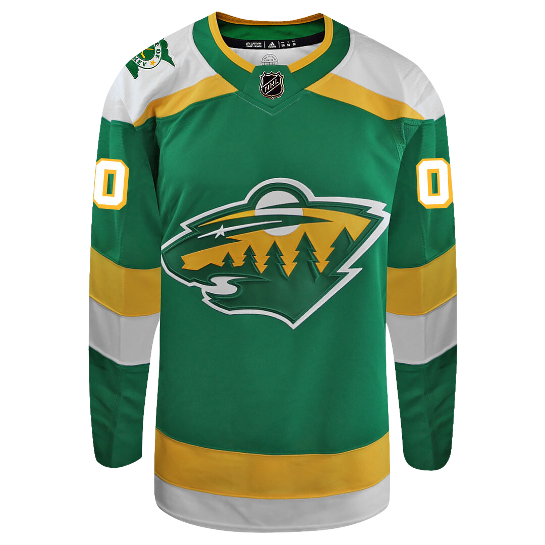 Customizable Minnesota Wild 2023 Third/ Alternate Adidas Primegreen Jersey