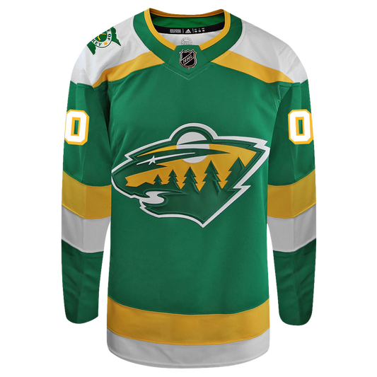 Customizable Minnesota Wild 2023 Third/ Alternate Adidas Primegreen Jersey