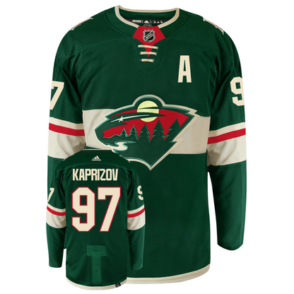 Kirill Kaprizov Minnesota Wild Adidas Primegreen Authentic NHL Hockey Jersey