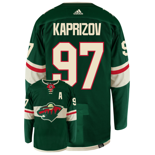 Kirill Kaprizov Minnesota Wild Adidas Primegreen Authentic NHL Hockey Jersey